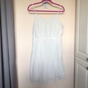 White cotton summer dress